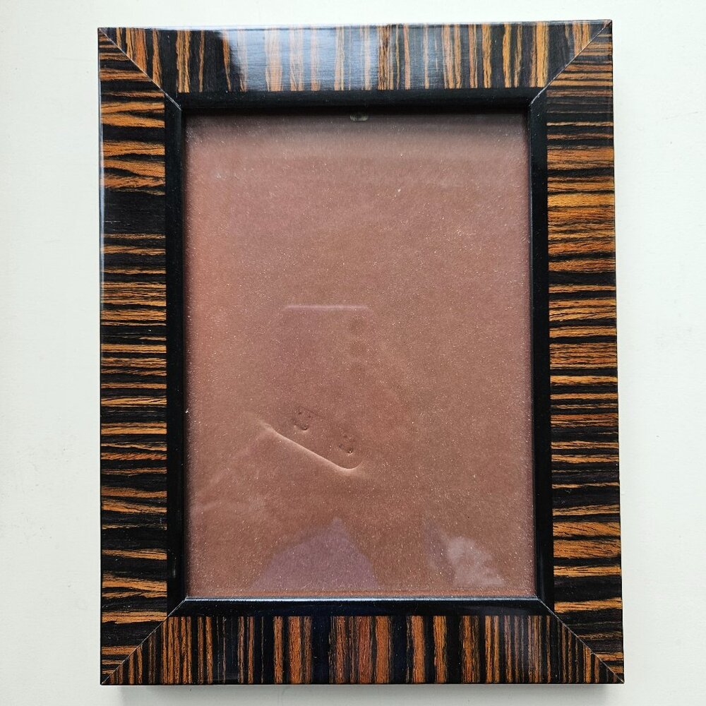 Natalini brown/black 5"x7" Italian wooden picture frame